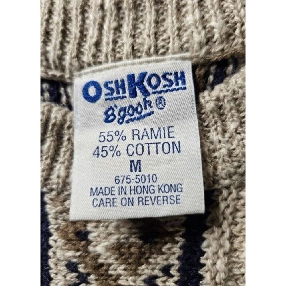 Oshkosh B'gosh Kids Vintage 80s COOGI Style Sweater Size Medium